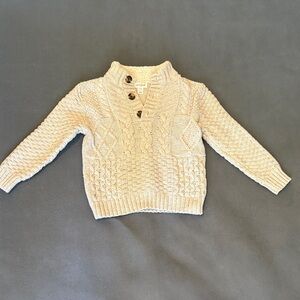Cat & Jack Beige Cable Knit Sweater